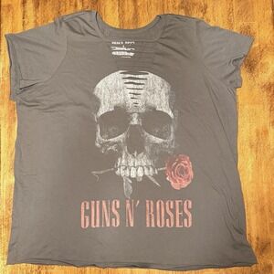 Torrid Guns N' Roses Plus Size Band Tee Size 5X. Vintage-like, Destructed